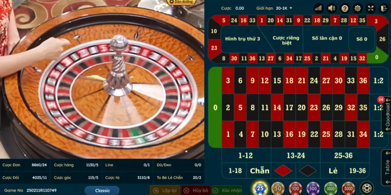 DG Casino cho phép người chơi thử vận may với Roulette thú vị